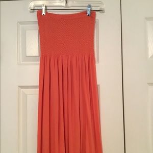 M. Rena strapless seamless dress.